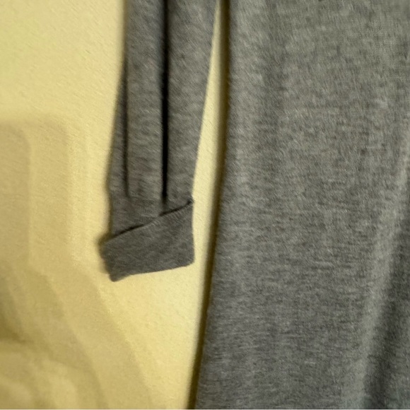 French Connection Gray Sweater Dress Beaded Shoulders Size 6 - Picture 9 of 15